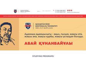 Kazakhstan-Russian Medical University's Website Screenshot