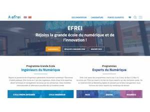 École d'ingénieur généraliste en informatique et technologies du numérique's Website Screenshot