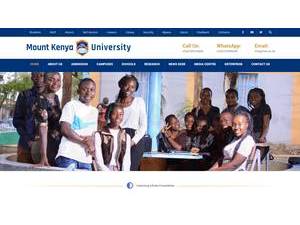 Mount Kenya University's Website Screenshot