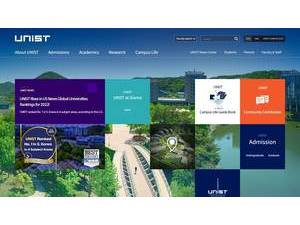 Ulsan National Institute of Science and Technology's Website Screenshot
