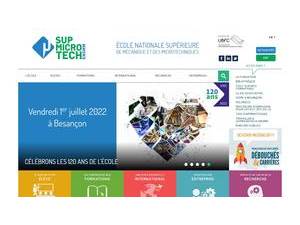 École Nationale Supérieure de Mécanique et des Microtechniques's Website Screenshot