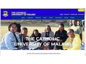 The Catholic University of Malawi's Website Screenshot