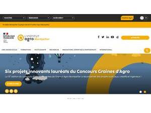 Montpellier SupAgro's Website Screenshot