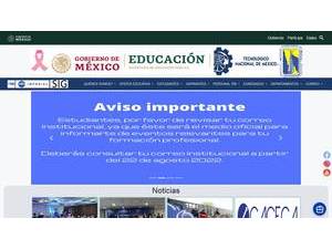 Instituto Tecnológico de Mexicali's Website Screenshot