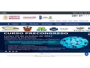 Technological Institute of Tlajomulco's Website Screenshot