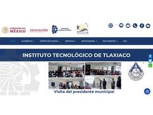 Instituto Tecnológico de Tlaxiaco's Website Screenshot