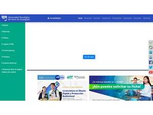 Technological University of North Guanajuato's Website Screenshot