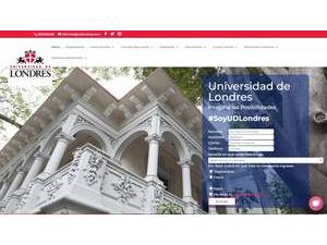 Universidad de Londres A.C.'s Website Screenshot
