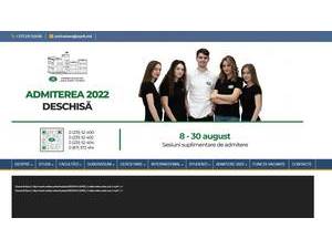 Universitatea de Stat A. Russo's Website Screenshot