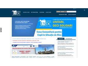Университет Академии Наук Молдовы's Website Screenshot