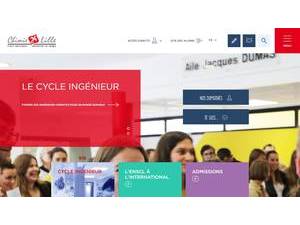 École Nationale Supérieure de Chimie de Lille's Website Screenshot