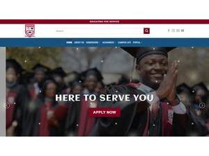 Rusangu University's Website Screenshot