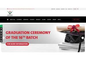 Al Ain University's Website Screenshot