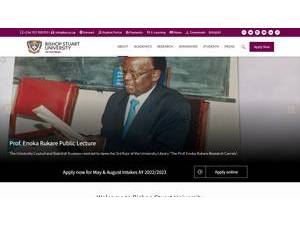 Bishop Stuart University's Website Screenshot