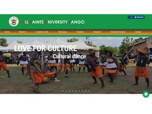 All Saints University Lango's Website Screenshot