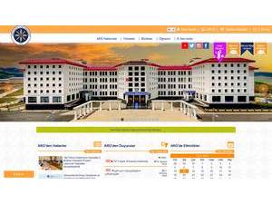 Ardahan University's Website Screenshot