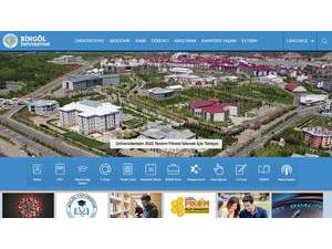 Bingöl Üniversitesi's Website Screenshot