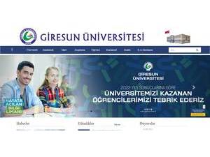 Giresun Üniversitesi's Website Screenshot
