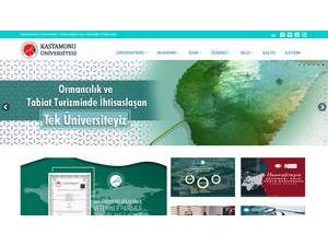 Kastamonu Üniversitesi's Website Screenshot