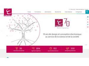 École Nationale Supérieure de l'Électronique et de ses Applications's Website Screenshot