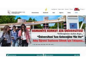 Osmaniye Korkut Ata Üniversitesi's Website Screenshot