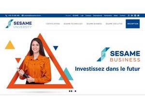 Université SESAME's Website Screenshot