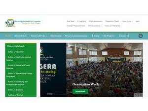 The State University of Zanzibar's Website Screenshot