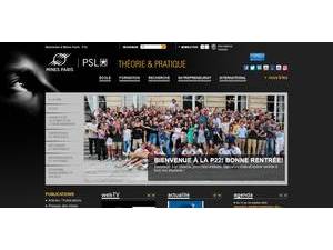 MINES ParisTech's Website Screenshot