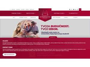 Univerzitet Metropolitan's Website Screenshot