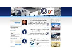 Universitatea Europeana "Dragan" din Lugoj's Website Screenshot