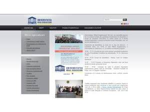 Universitatea Mihail Kogalniceanu's Website Screenshot
