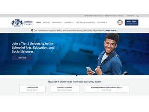 Cavendish University Zambia's Website Screenshot