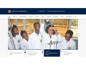 Adeleke University's Website Screenshot