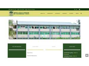 University College of Agriculture and Environmental Studies's Website Screenshot