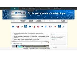 École Nationale de la Météorologie's Website Screenshot