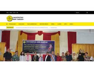 Universitas Amir Hamzah's Website Screenshot