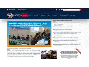 Gajah Putih University's Website Screenshot