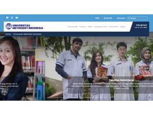 Methodist University of Indonesia's Website Screenshot
