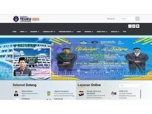 Universitas Teuku Umar's Website Screenshot