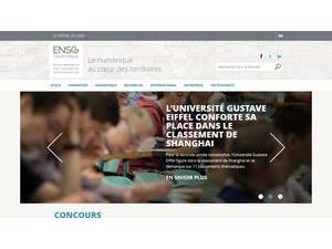 École Nationale des Sciences Géographiques's Website Screenshot