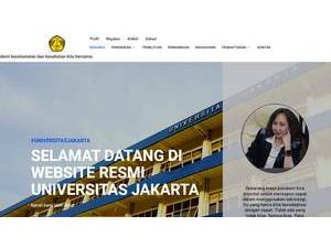 Universitas Jakarta's Website Screenshot