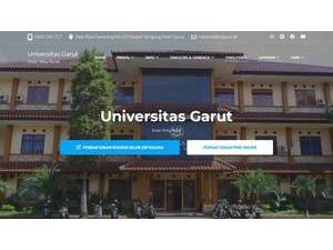 Garut University's Website Screenshot