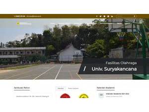 Suryakancana University's Website Screenshot