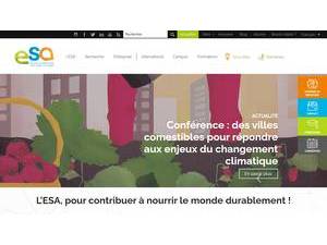 Graduate School of Agricultural Studies of Angers's Website Screenshot