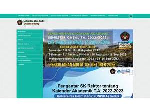 Universitas Islam Kadiri's Website Screenshot