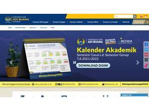 PGRI University of Adi Buana's Website Screenshot