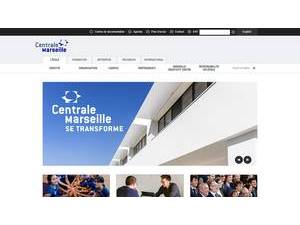 École Centrale de Marseille's Website Screenshot