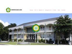 Universitas Islam Al-azhar Mataram's Website Screenshot
