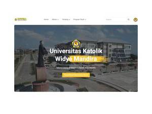 Universitas Katolik Widya Mandira's Website Screenshot