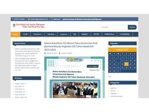 Universitas Andi Djemma's Website Screenshot